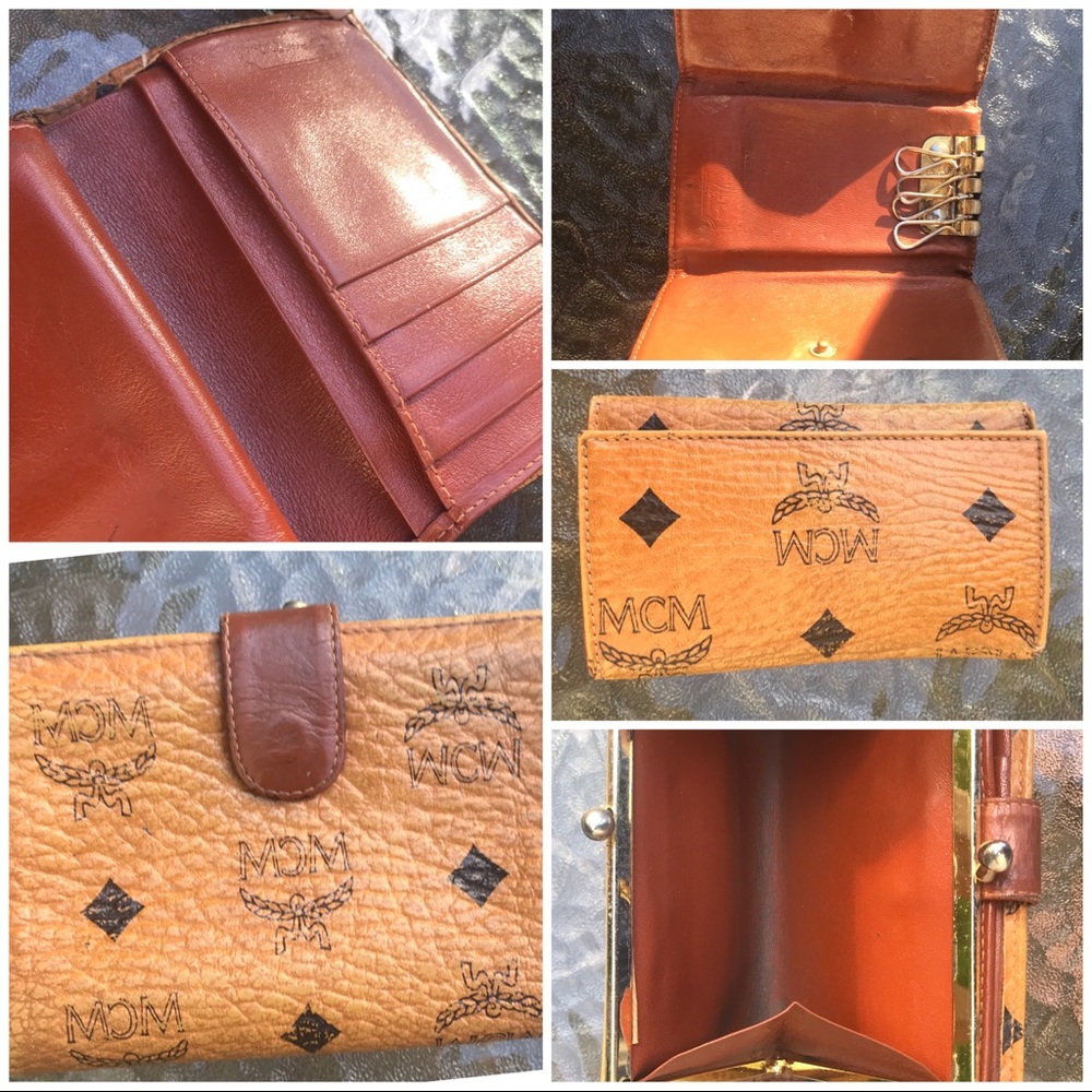 MCM Wallet and Key Pouch